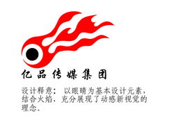 亿品传媒集团Logo设计解析 融合“20 6 慕梵传媒锦鲤优品”理念的品牌视觉传达